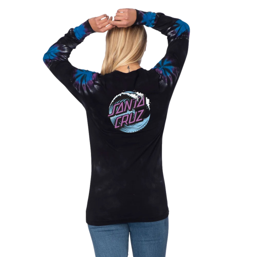 Santa Cruz Wave Dot Longsleeve T-Shirt Womens