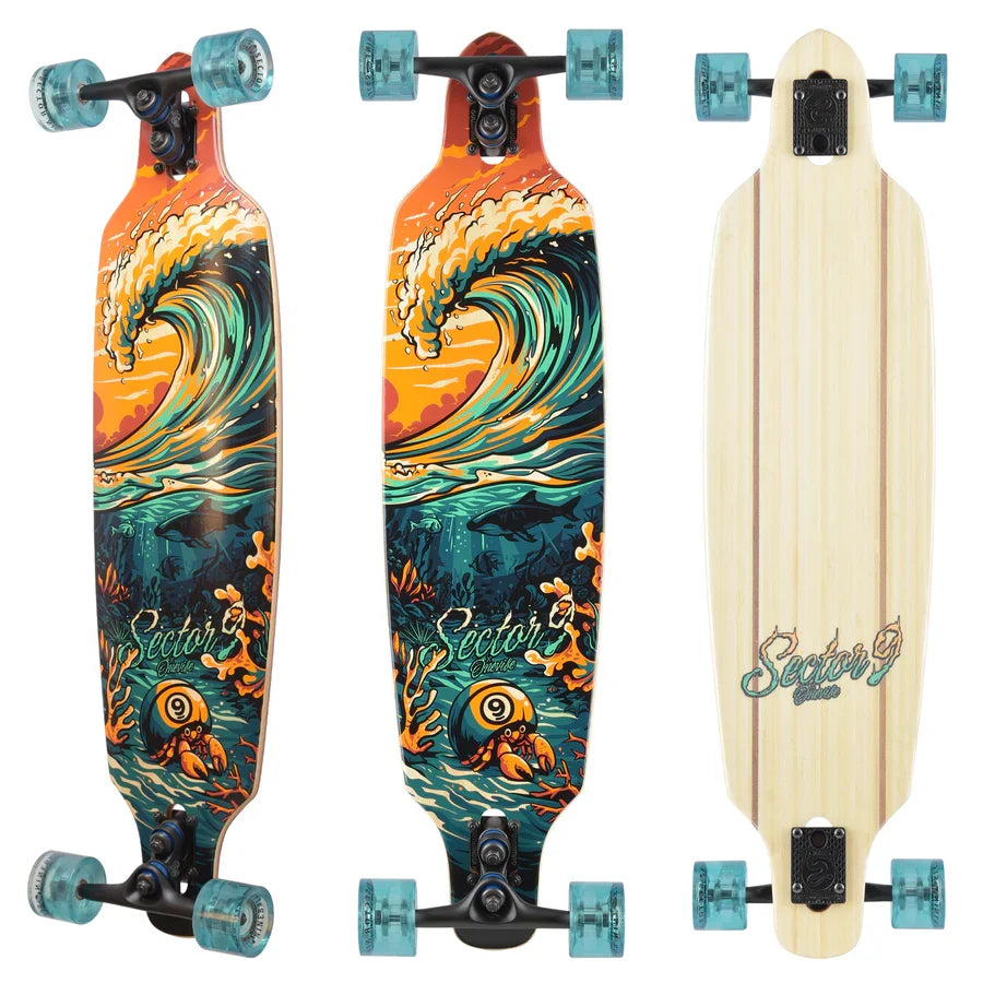 Sector 9 Flipside Fractal Longboard Complete