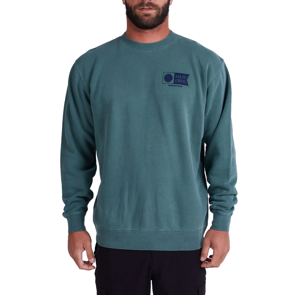 Salty Crew Alpha Overydyed Crewneck Sweatshirt