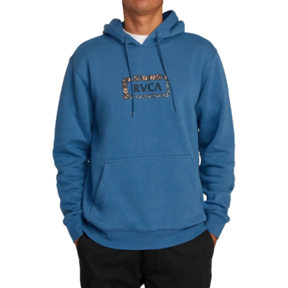 RVCA Food Chain Hoodie Blue Mens