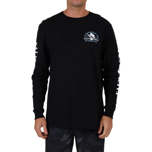 Salty Crew Yacht Club Long Sleeve Black Men's