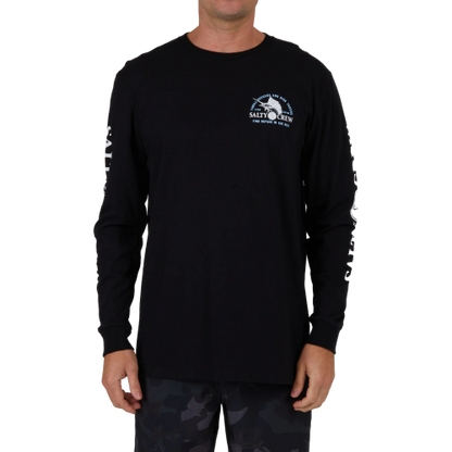 Salty Crew Yacht Club Long Sleeve Black Men's