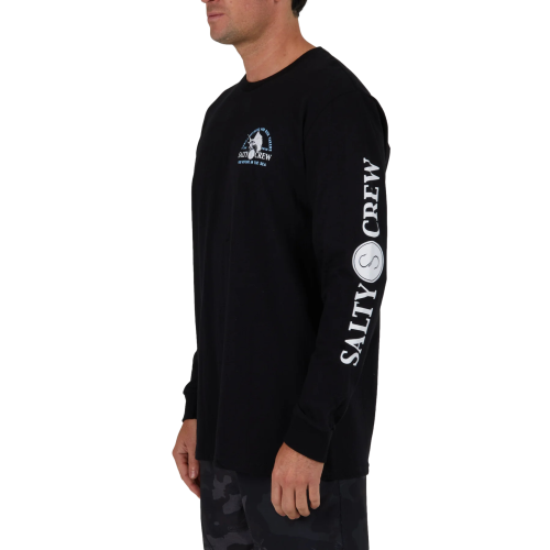 Salty Crew Yacht Club Long Sleeve Black Men's