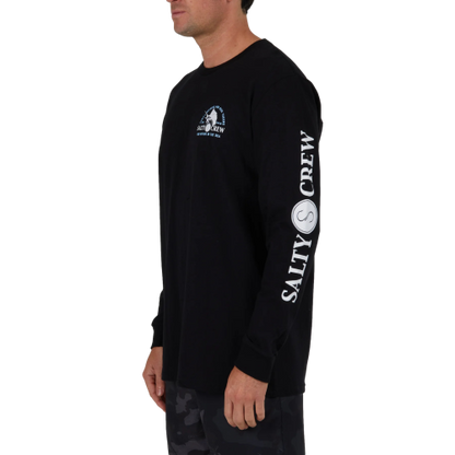 Salty Crew Yacht Club Long Sleeve Black Men's