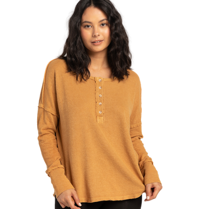 BILLABONG New Anyday Womens Henley Top