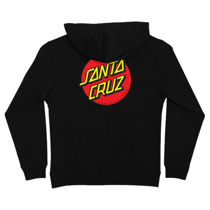Santa Cruz Classic Dot Hoodie Youth Black