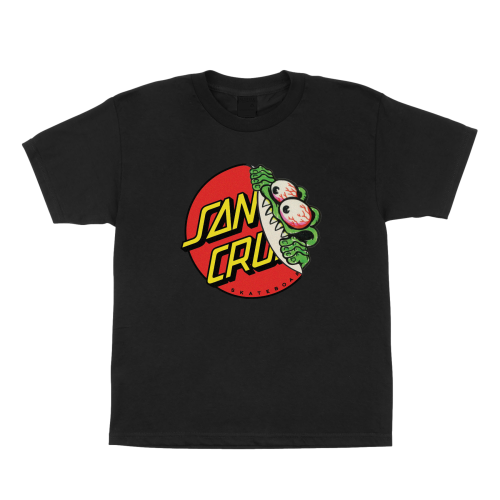 Santa Cruz Beware Dot T-Shirt Youth Black