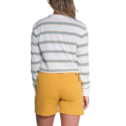 Salty Crew Leeward Mid Long Sleeve Women's Dusty Turq