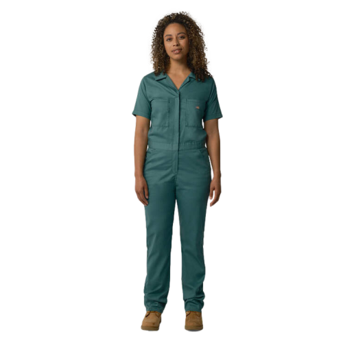 Dickies Flex Cooling Short Sleeve Coveralls Women's  Green