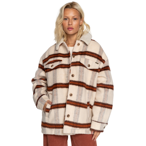 Billabong Lucky Charm Trucker Jacket Womens  Antique White