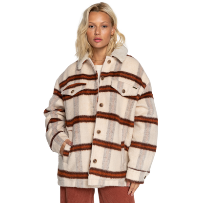 Billabong Lucky Charm Trucker Jacket Womens  Antique White